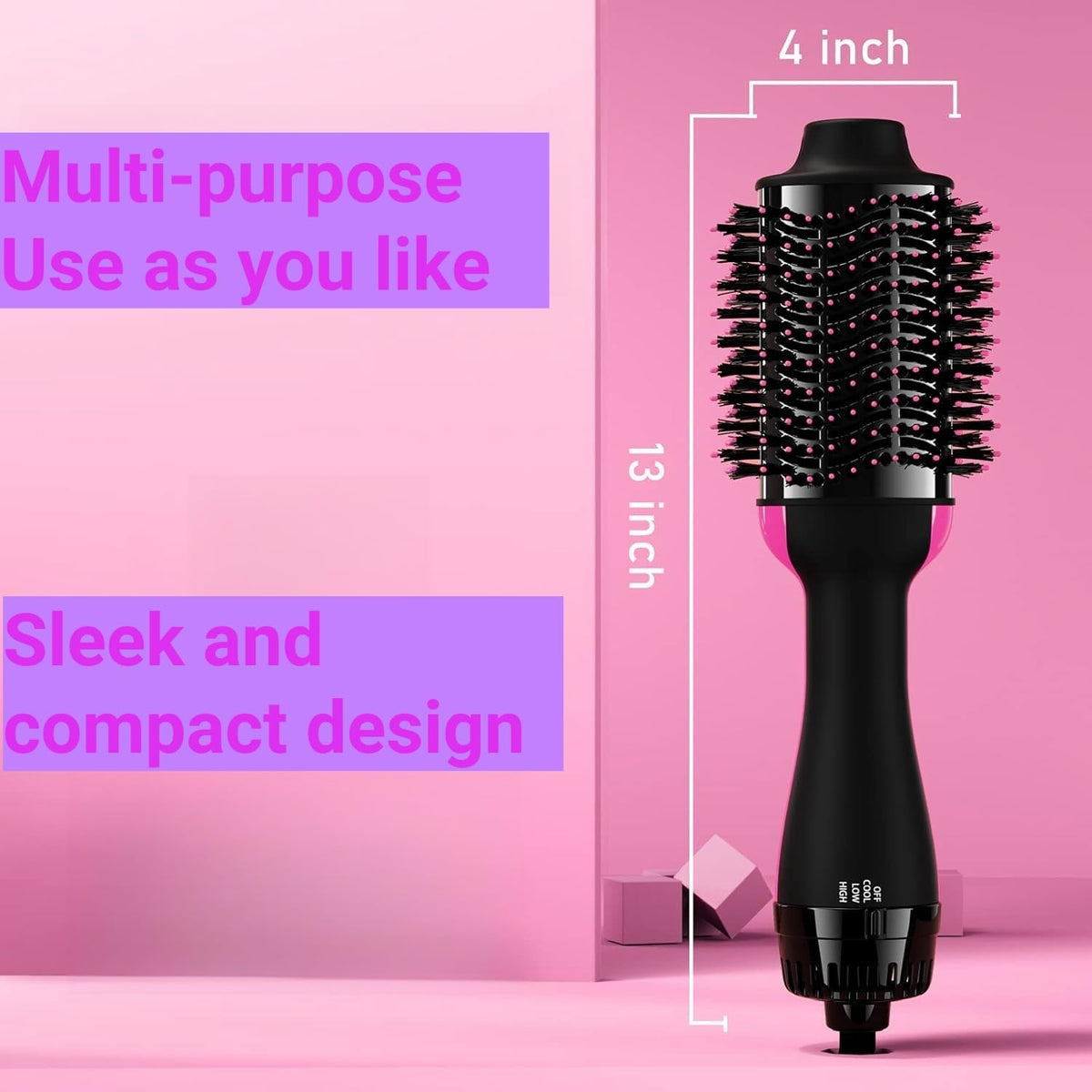 2-in-1 Hair Dryer & Volumizer Brush