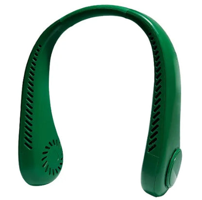 Portable Bladeless Air Cooling Neck Fan. مروحة تبريد للرقبة بدون شفرات محمولة