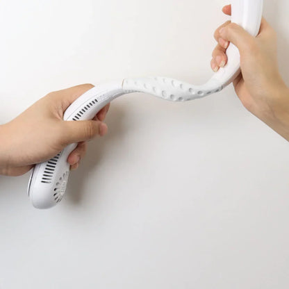 Portable Bladeless Air Cooling Neck Fan. مروحة تبريد للرقبة بدون شفرات محمولة